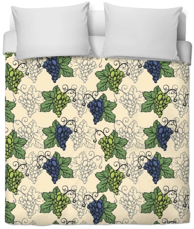 Tissu Motif plantes fleurs vigne grappe de raisin tissu imprimé ameublement au mètre