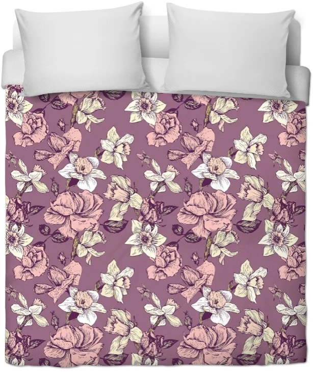 Boutique tissu ameublement motif fleurs mètre rideau voilage tapisserie cortina flores
