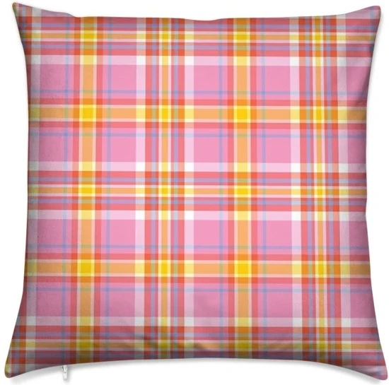 Tissu carreaux Madras Antillais mètre rayé rose rideau couette coussin tapisserie