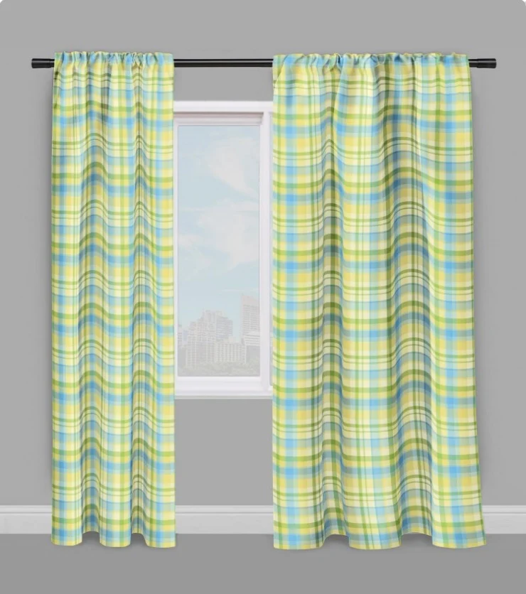 Tissu Antillais Réunion carreaux Madras mètre voilage rideau couette tapisserie siège