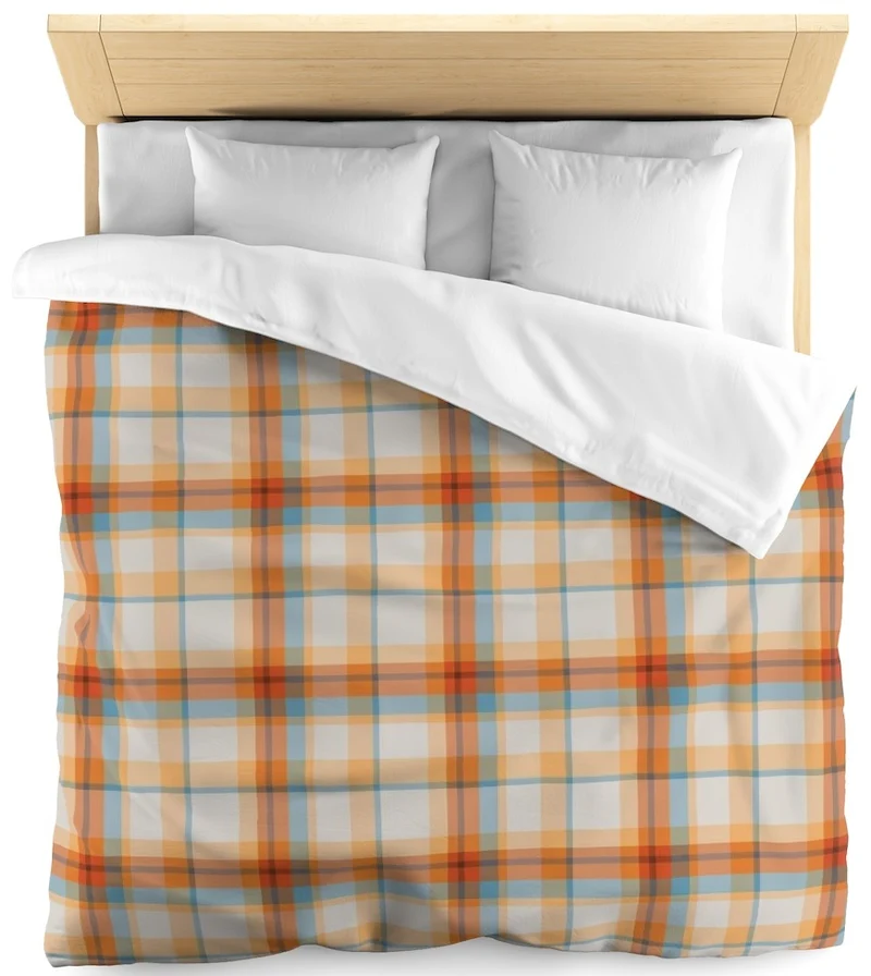Tissu carreaux Madras Antillais Réunion mètre motif lignes rayures beige ignifugé