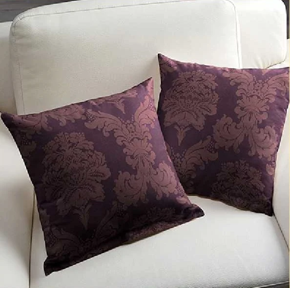 Tissu au mètre Empire Baroque ameublement Damasco vorhang mauve aubergine