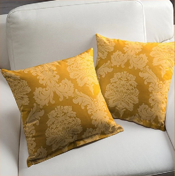 Tissu ameublement mètre style Empire Baroque Damassé rideau tapisserie Or
