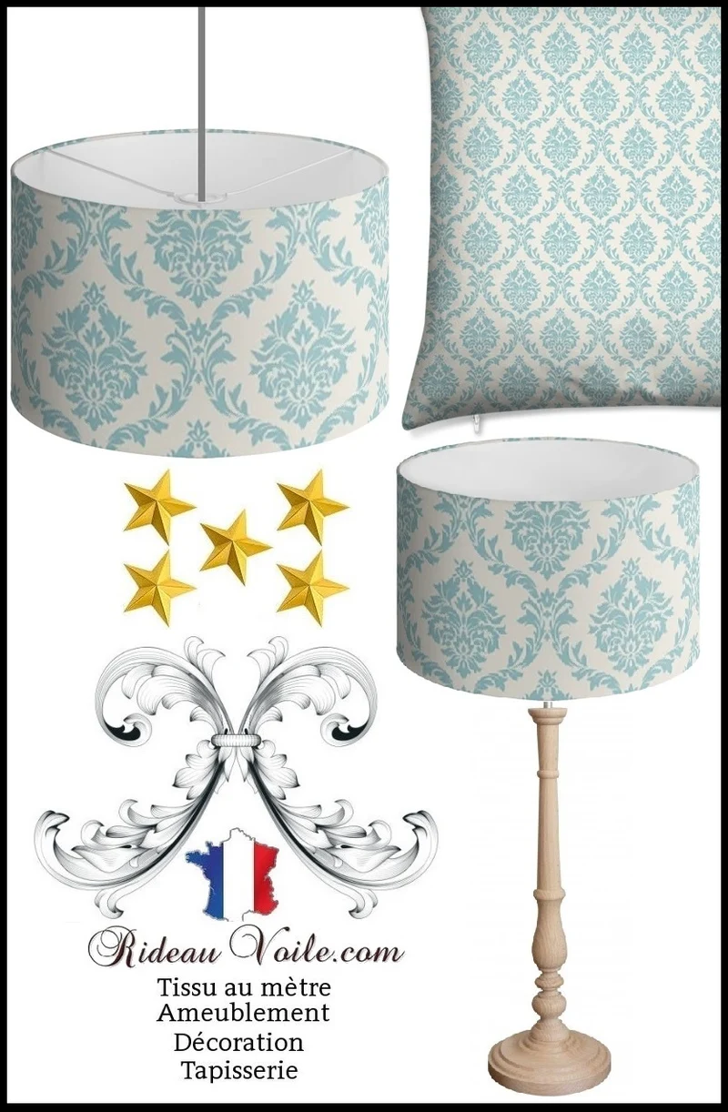 Tissu ameublement Baroque mètre motif fleurs rideau couette Rococo French Fabrics