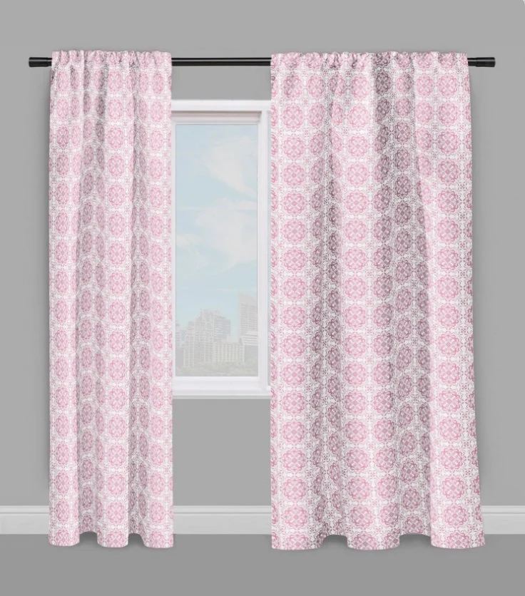 Boutique Tissu ameublement mètre tapisserie motif fleur Empire Baroque Rococo rose