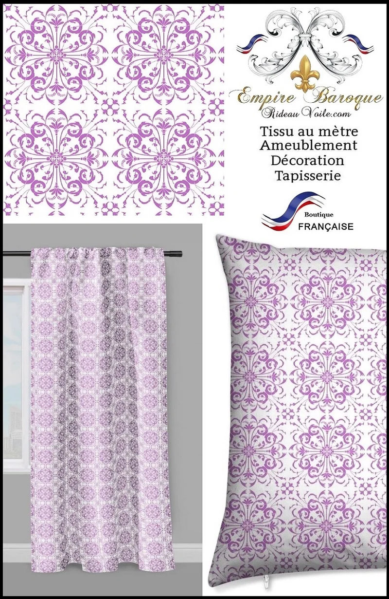Tissu ameublement mètre Baroque Barroco com um tecido rokokko barokk mønster