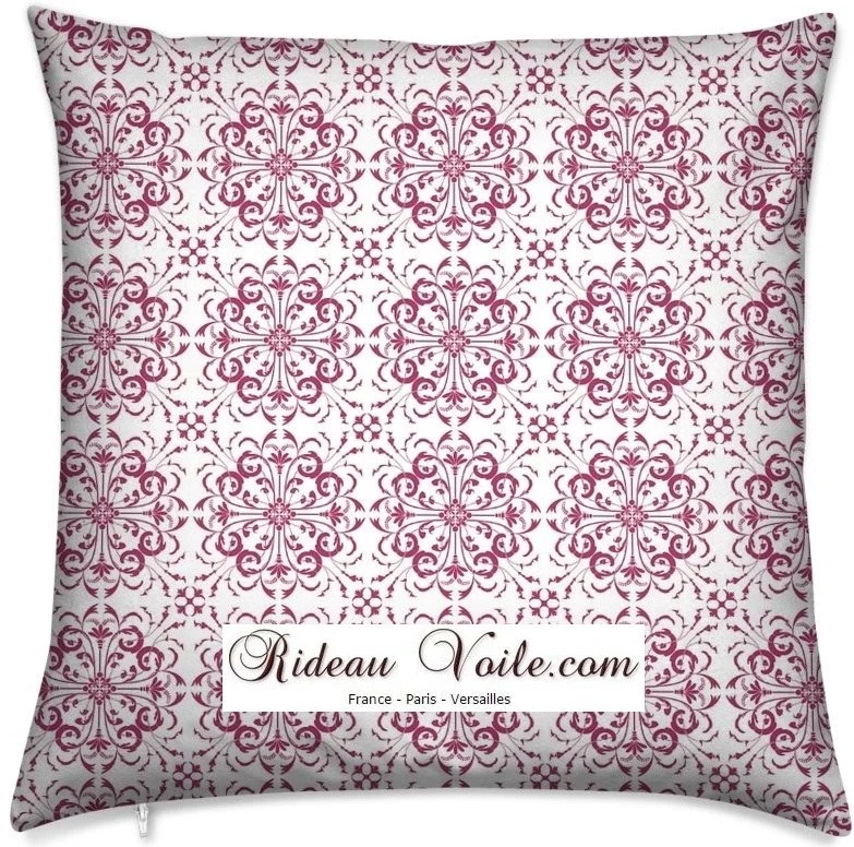 Tissu ameublement au mètre motif imprimé fleurs Empire Baroque floral rideau voilage