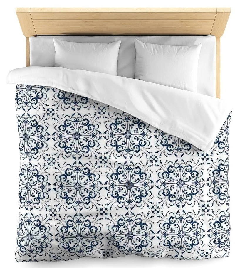 Tissu ameublement au mètre bleu motif classique Empire Baroque Rococo