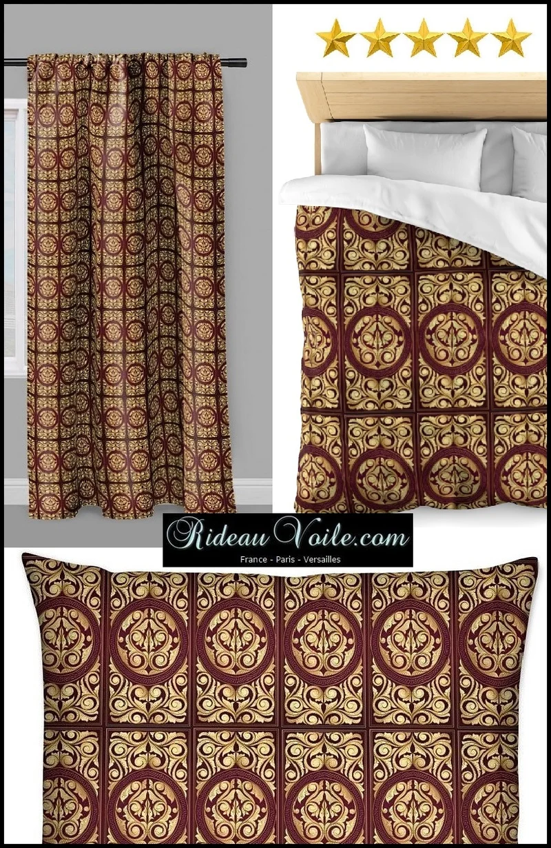Boutique tissu ameublement mètre Rococo Empire Baroque tapisserie rideau voilage
