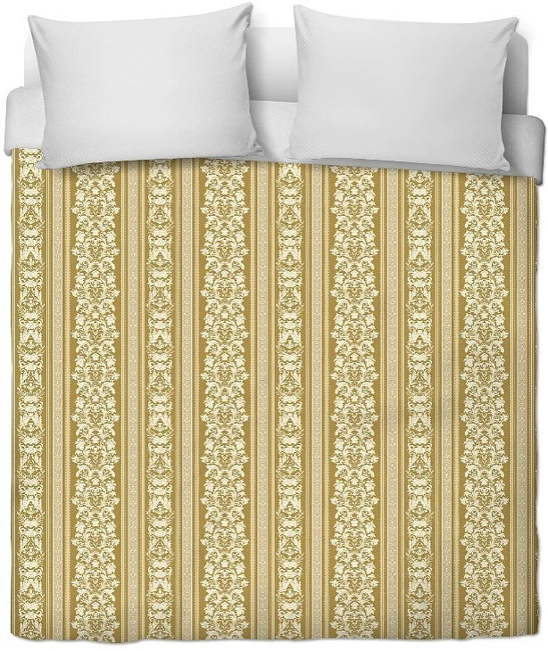 Tissu ameublement mètre motif rayés Empire Baroque Renaissance rideau voilage