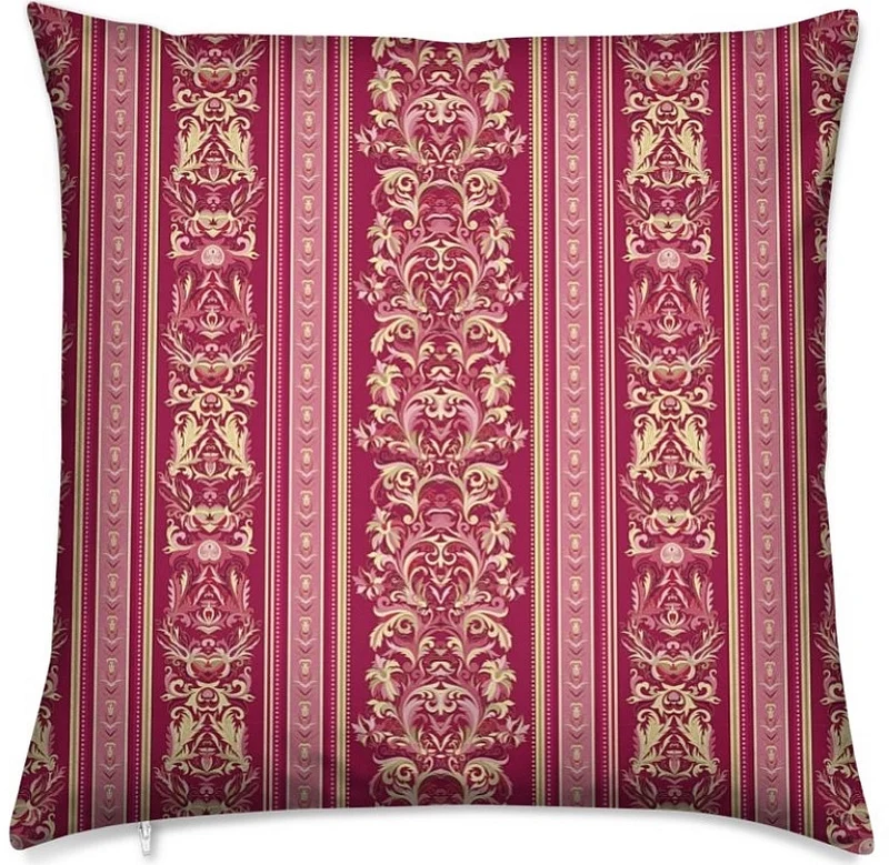 Tissu ameublement mètre motif rayés Empire Baroque Renaissance rideau voilage