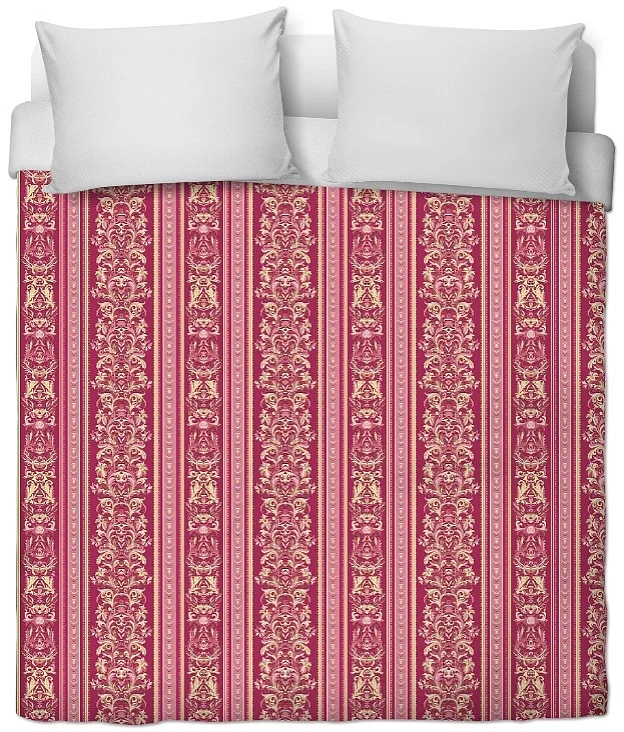 Tissu ameublement mètre motif rayés Empire Baroque Renaissance rideau voilage