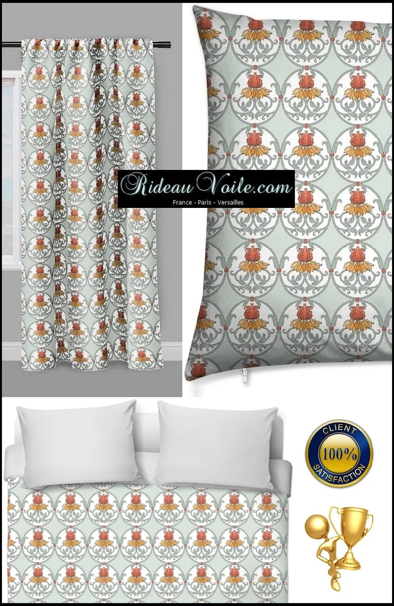 Tissu motif Art Déco mètre motif Rococo Baroque ameublement Tapisserie siège rideau