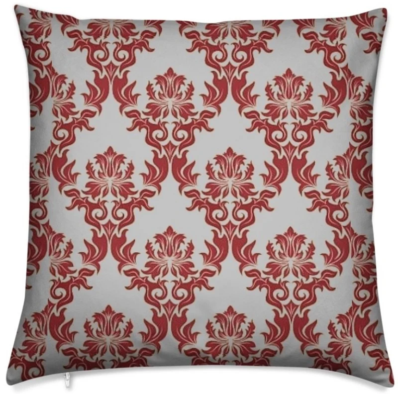 Tissu ameublement au mètre Damassé Baroque floral fleurs rideau occultant ignifugé