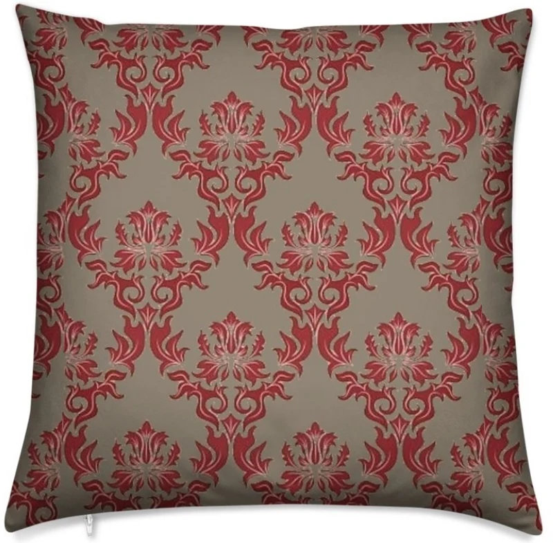 Tissu Damassé mètre motif imprimé Damasco ameublement tapisserie rideau voilage