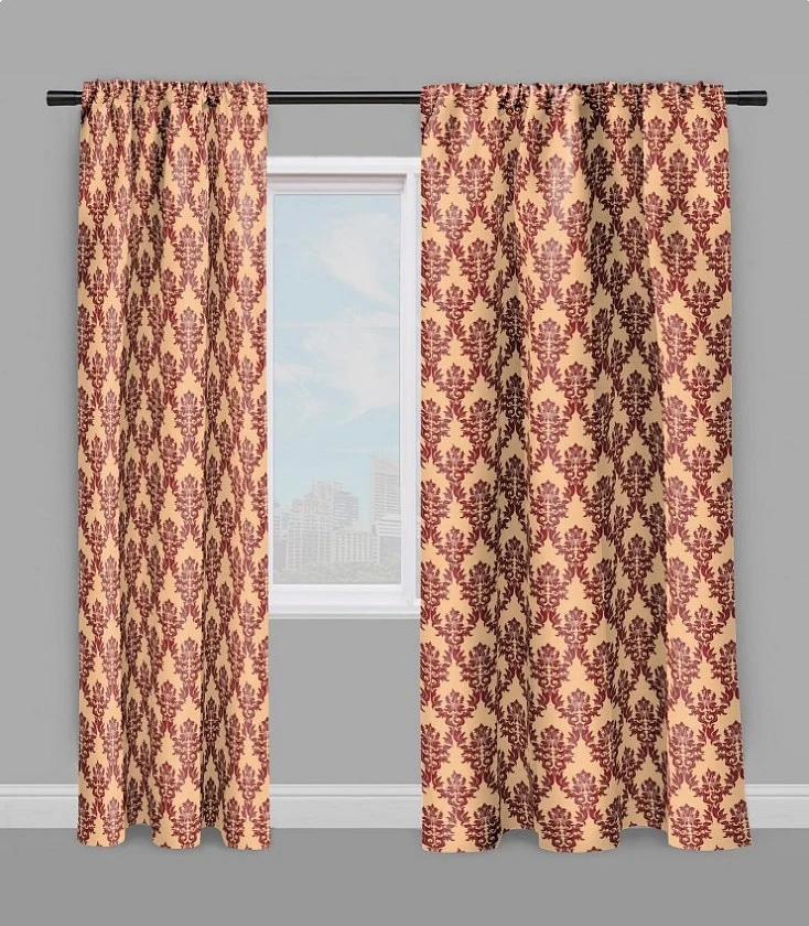Tissu Damassé mètre motif imprimé Baroque ameublement tapisserie rideau voilage