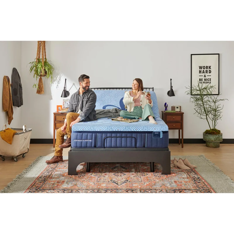 Stearns & Foster Matelas Londynn mi ferme à plateau standard