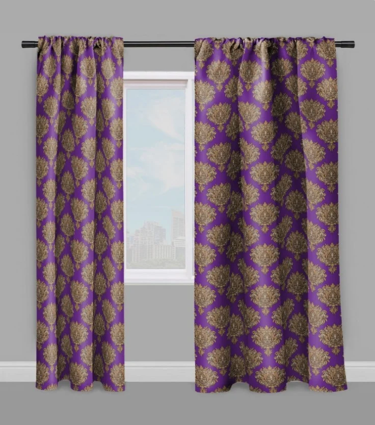 Tissu ameublement floral mètre larges fleurs imprimés rideau voilage tapisserie Baroque