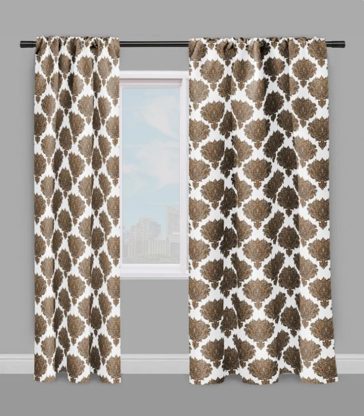 Tissu ameublement mètre fleurs style Empire rideau Baroque Tessuto tende a fiori