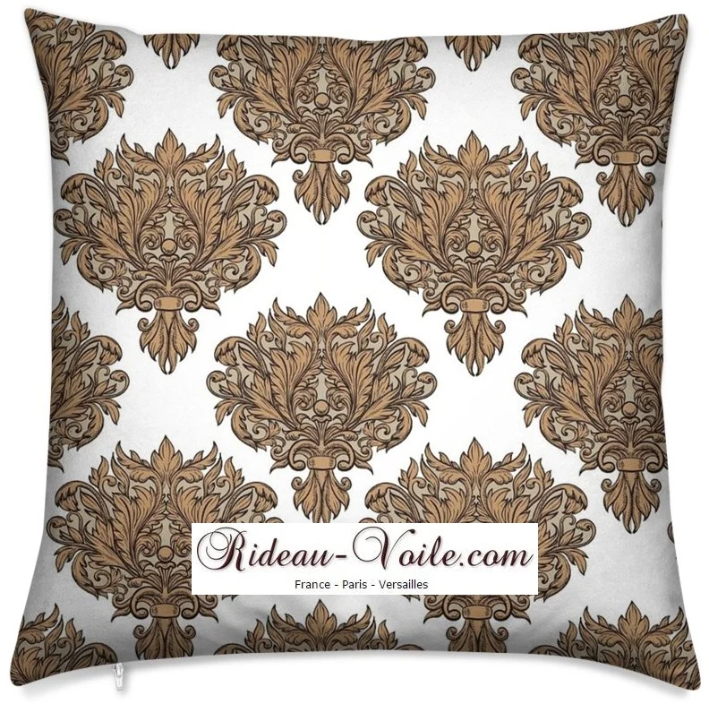 Tissu au mètre Victorien Baroque ameublement tapisserie fleurs rideau voilage ignifugé
