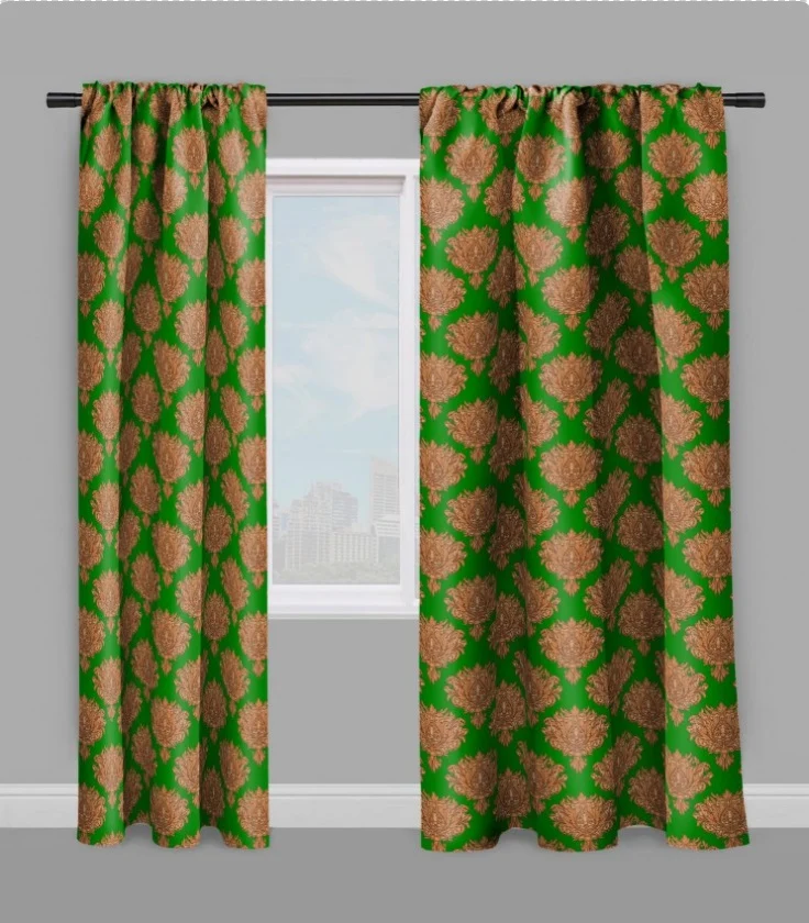 Tissu floral architecte décoration ameublement style ancien Baroque Jacquard mètre