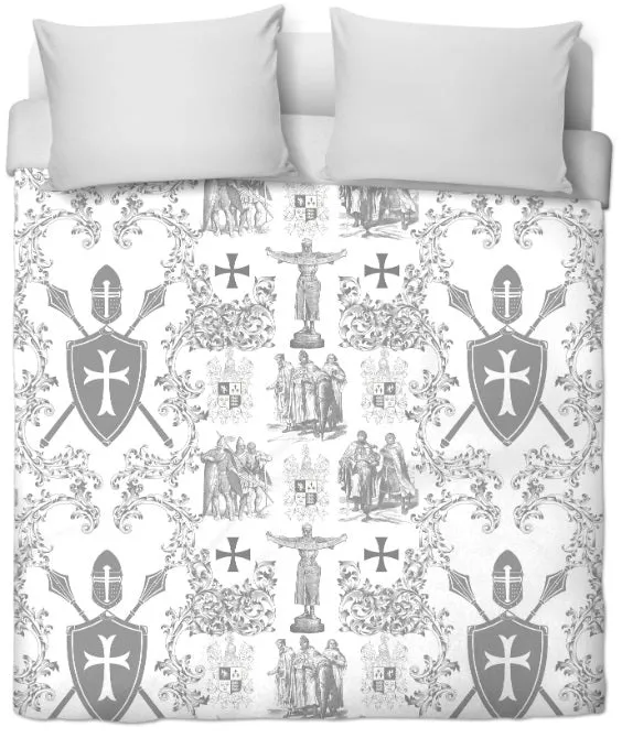 Tissu gris au mètre tapisserie ameublement décoration en ligne Toile de Jouy