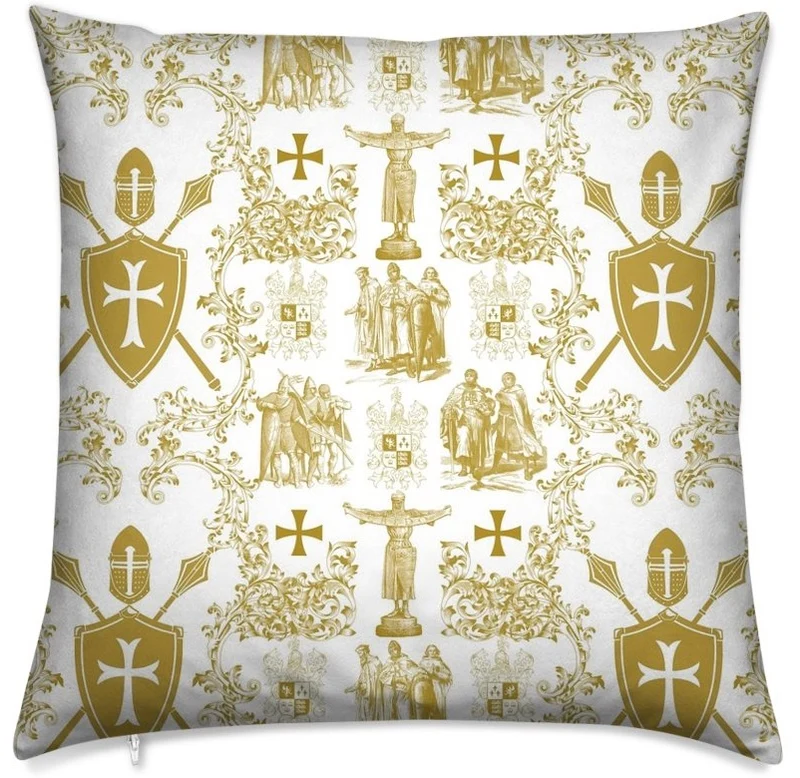 Tissu Toile de Jouy au mètre rideau coussin couette motif linge de maison tapisserie