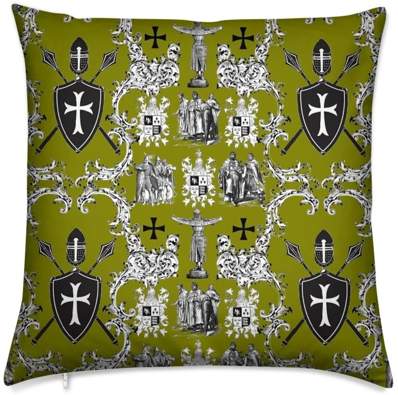 Empire Ordre des Templiers The History Toile de Jouy French Fabric upholstery meter