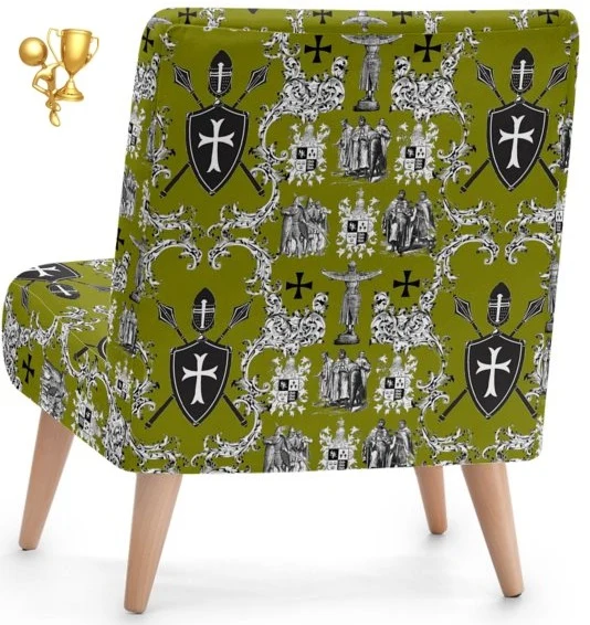 Empire Ordre des Templiers The History Toile de Jouy French Fabric upholstery meter