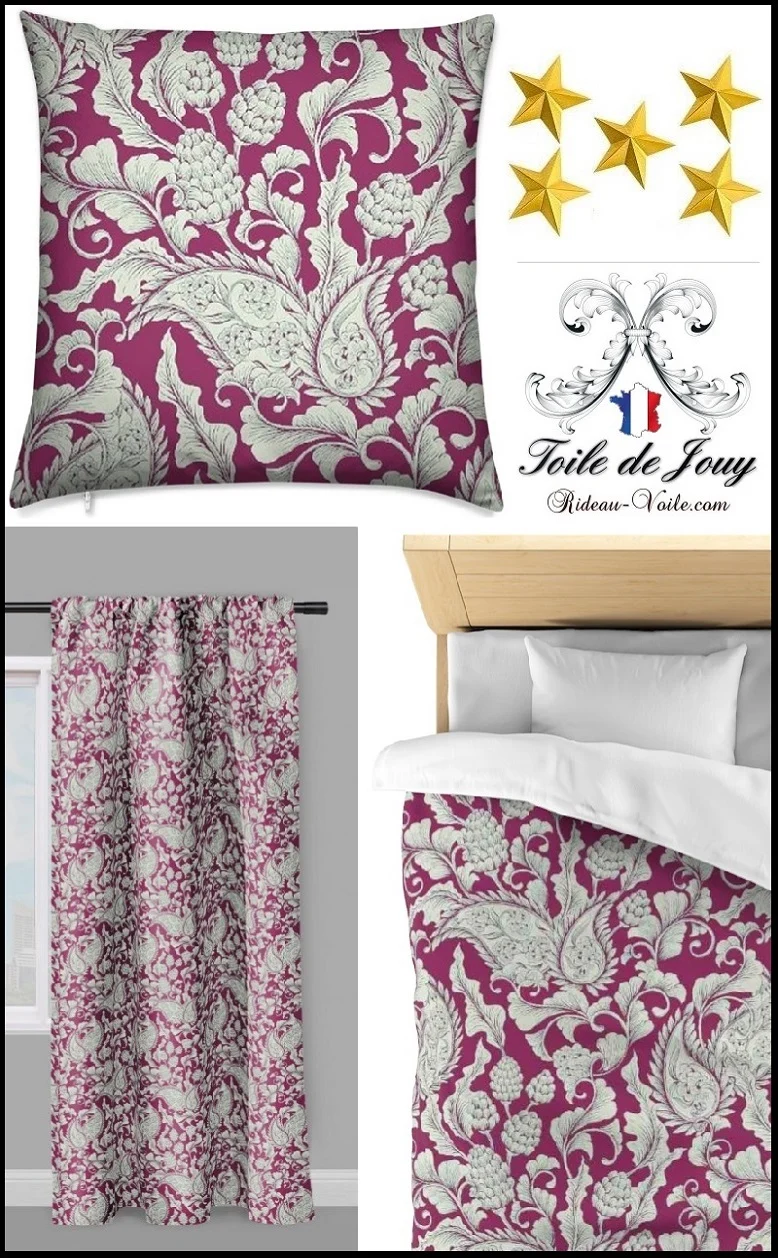 Boutique Fleurs Paisley cachemire tissu Toile de Jouy couture au mètre rideau couette