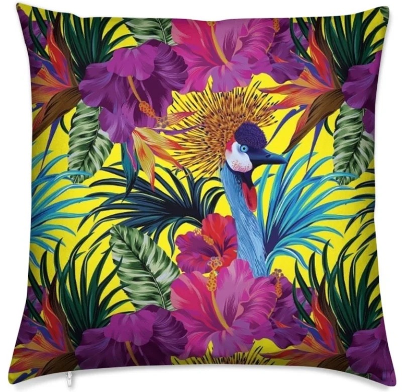 Tissu ameublement mètre motif oiseaux Exotique fleur Tropical rideau coussin couette
