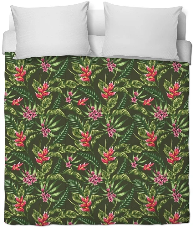 Fleur Tropical Exotique tissu mètre motif Plante jungle rideau couette coussin