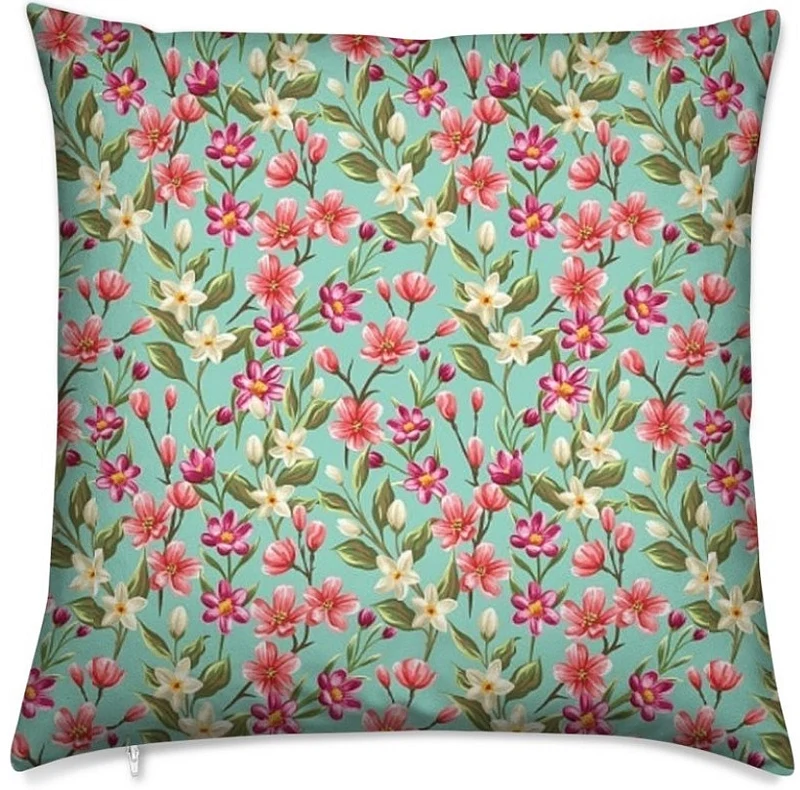 Tissu ameublement mètre motifs fleurs feuilles rideau couette coussin imprimé Liberty