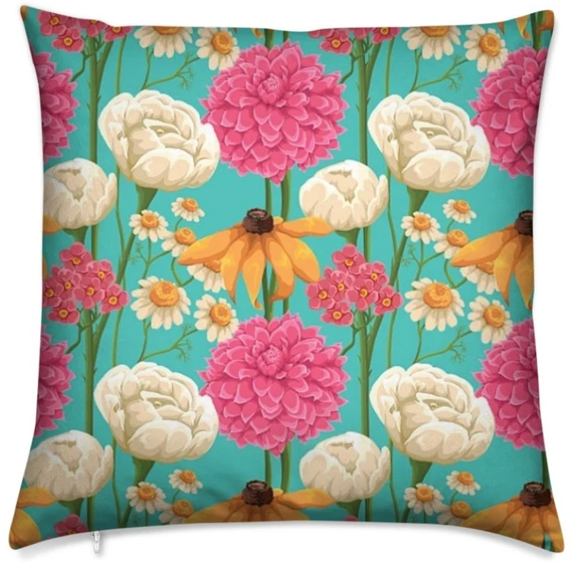 Tissu à fleur mètre rideau couette flower print fabric زهرة طباعة النسيج Blumendruck Stoff