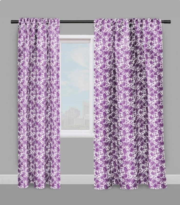 Tissu ameublement mètre motif à fleurs imprimé floral rideau couette coussin voilage