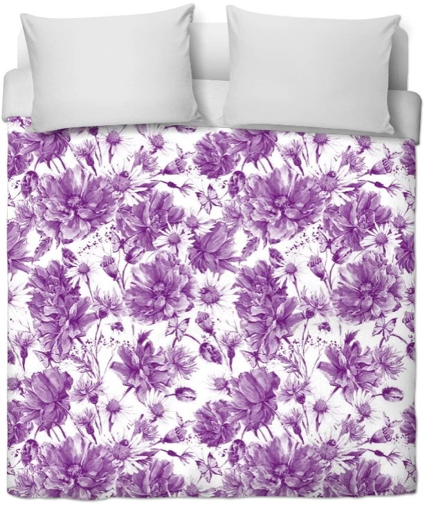 Tissu ameublement mètre motif à fleurs imprimé floral rideau couette coussin voilage