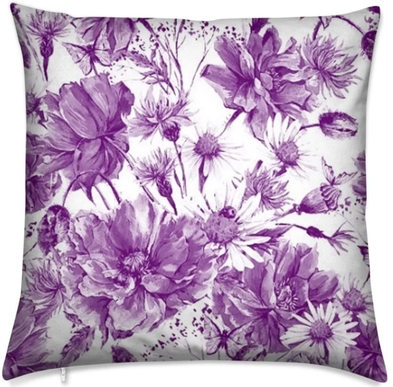 Tissu ameublement mètre motif à fleurs imprimé floral rideau couette coussin voilage