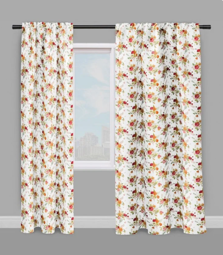 Rideauvoile ameublement Tissu fleuri au mètre rideau couette coussin motif floral fleur
