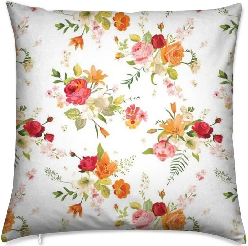 Rideauvoile ameublement Tissu fleuri au mètre rideau couette coussin motif floral fleur