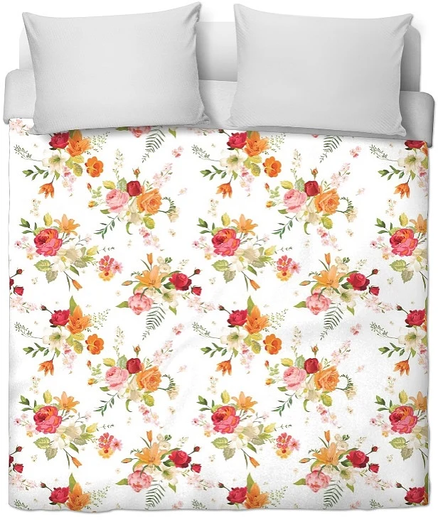 Rideauvoile ameublement Tissu fleuri au mètre rideau couette coussin motif floral fleur