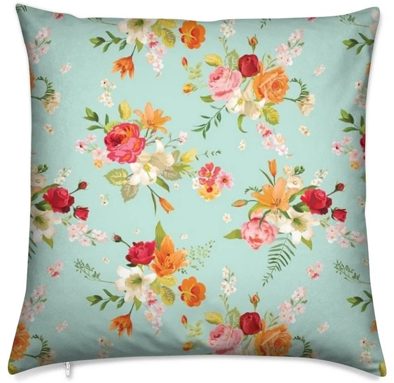Tissu imprimé floral botanique automne au mètre motif fleurs rideau couette voilage