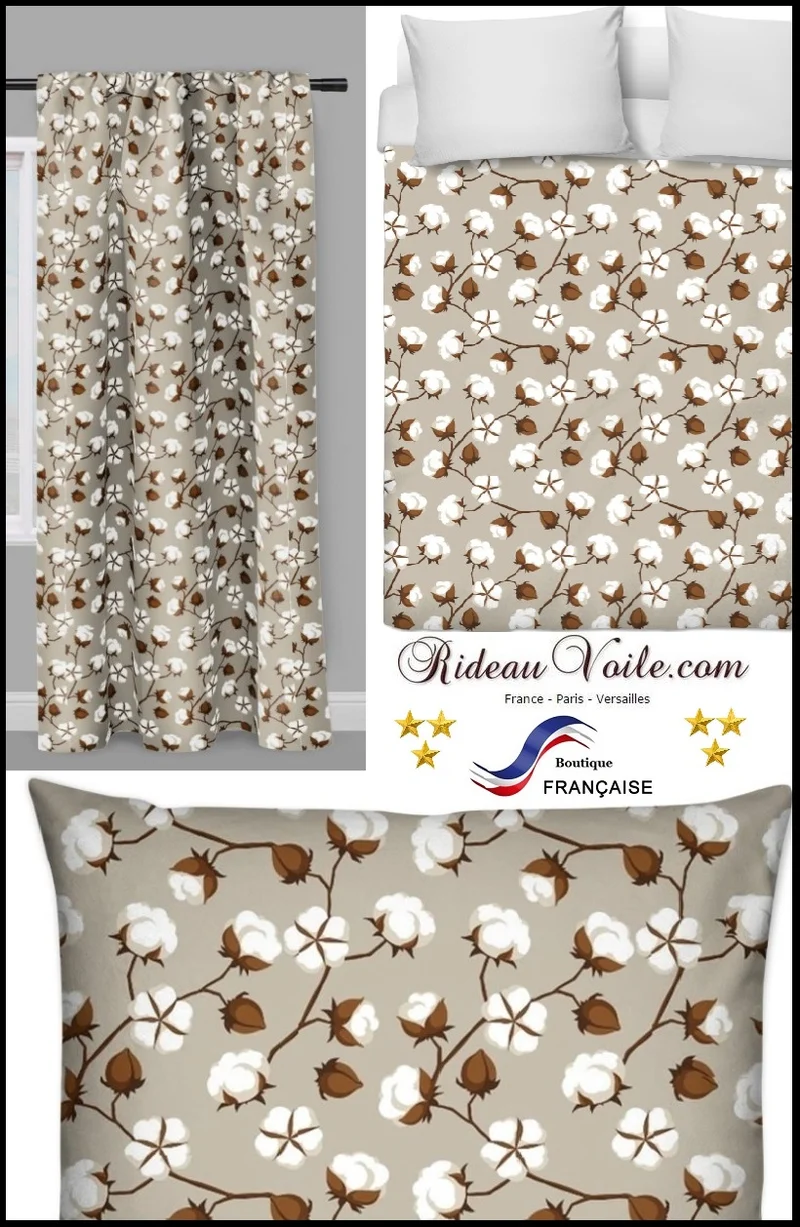 Tissu imprimé fleuri au mètre rideau couette coussin motif tapisserie fleur de coton