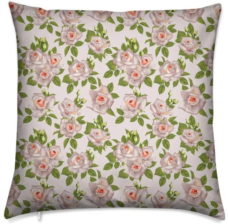 Motif imprimé Fleurs de Roses tissu au mètre rideau Blomstertrykk stoff etter måleren