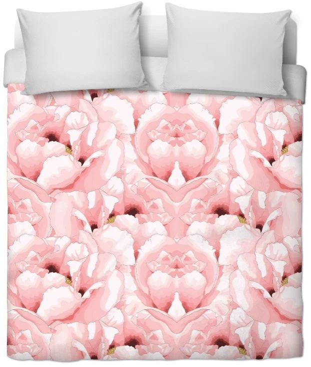 Motif imprimé Larges pétales fleurs tissu au mètre ameublement tapisserie rose