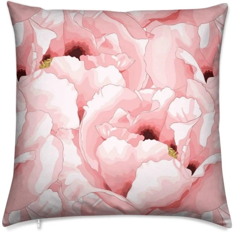 Motif imprimé Larges pétales fleurs tissu au mètre ameublement tapisserie rose