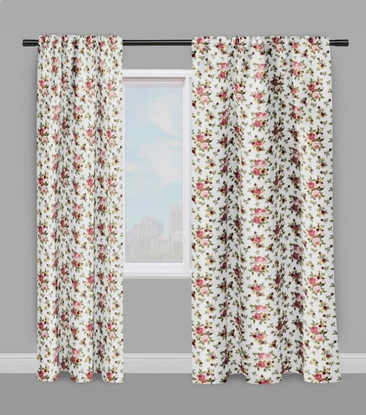 Tapisserie motif fleurs Roses tissu ameublement mètre rideau couette Tapisserie