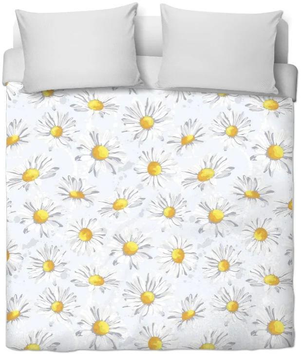 Tissu ameublement Imprimé Motif fleur Marguerite mètre rideau Daisy Motiv Stoff