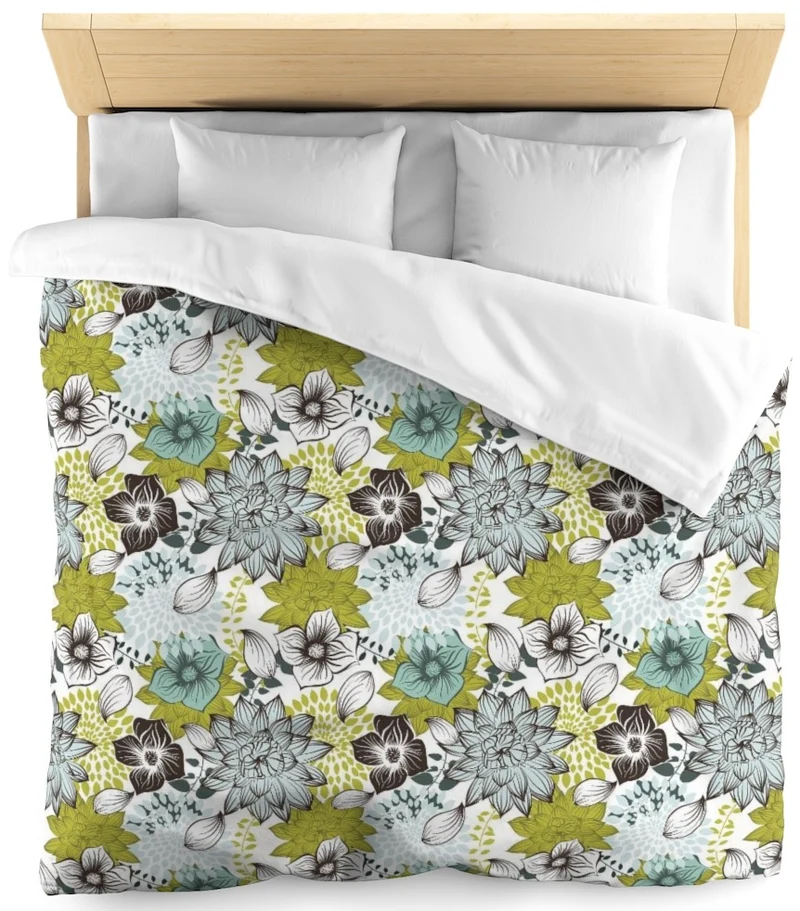 Tissu motif fleurs ameublement tapisserie au mètre rideau voilage couette fauteuil