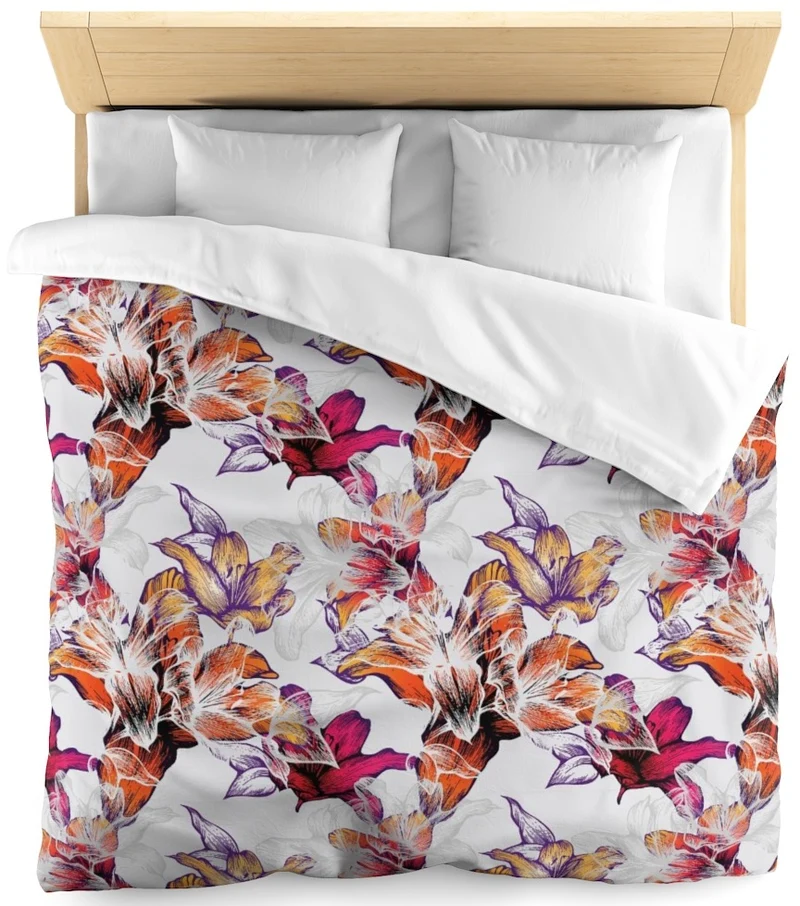 Tissu ameublement motif fleuri papillon mètre imprimé fleurs rideau couette voilage