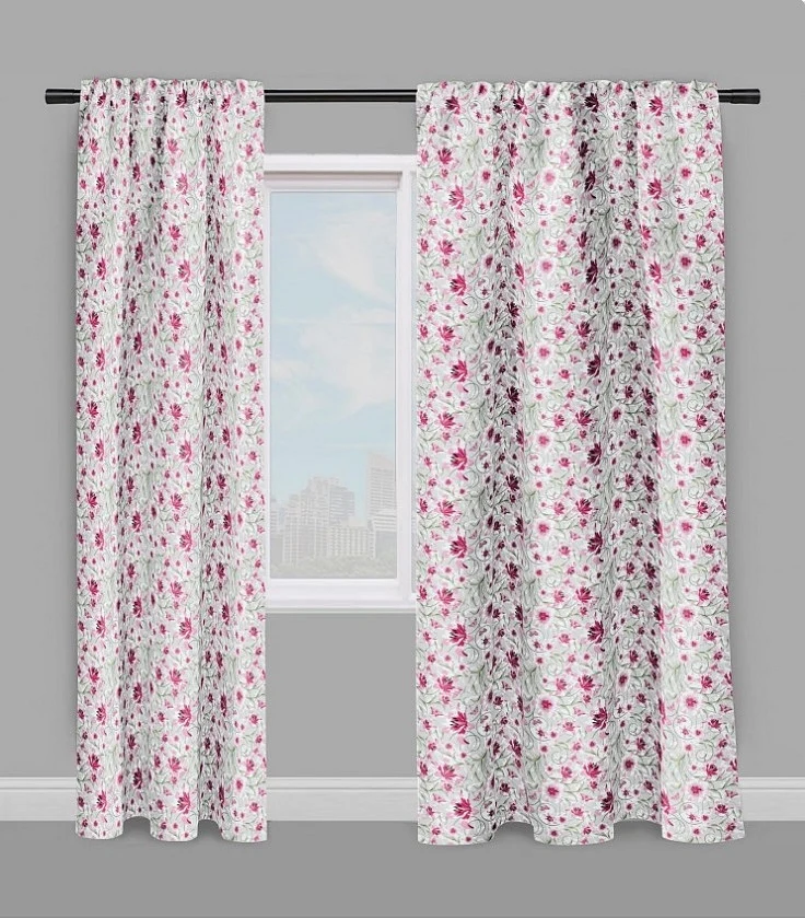 Magasin tissu fleuri ameublement mètre imprimé fleurs rideau couette cortina floral